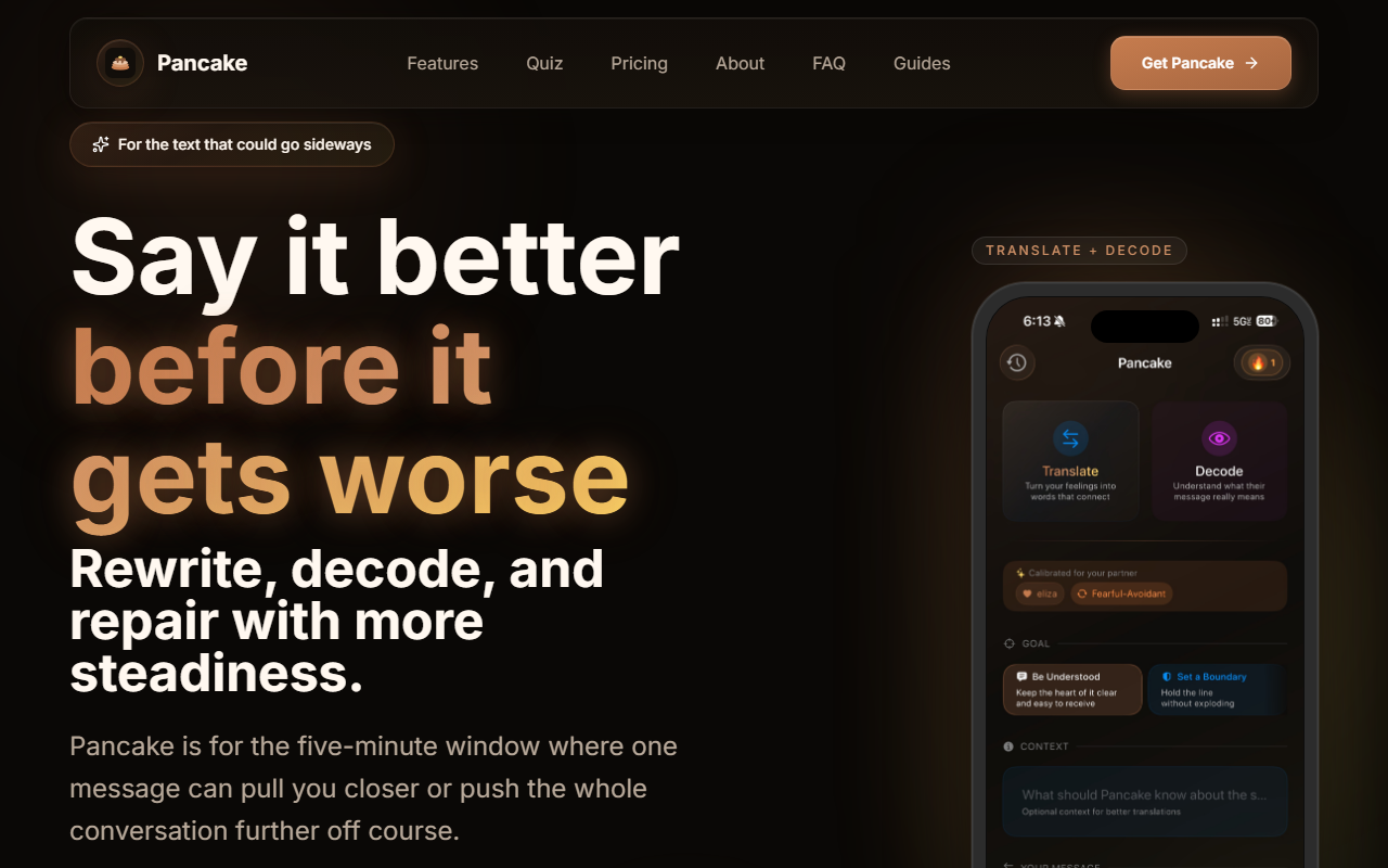 Pancake screenshot